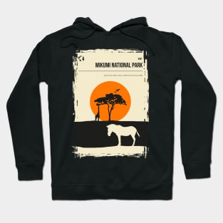 Mikumi Tanzania National Park vintage minimal travel poster Hoodie